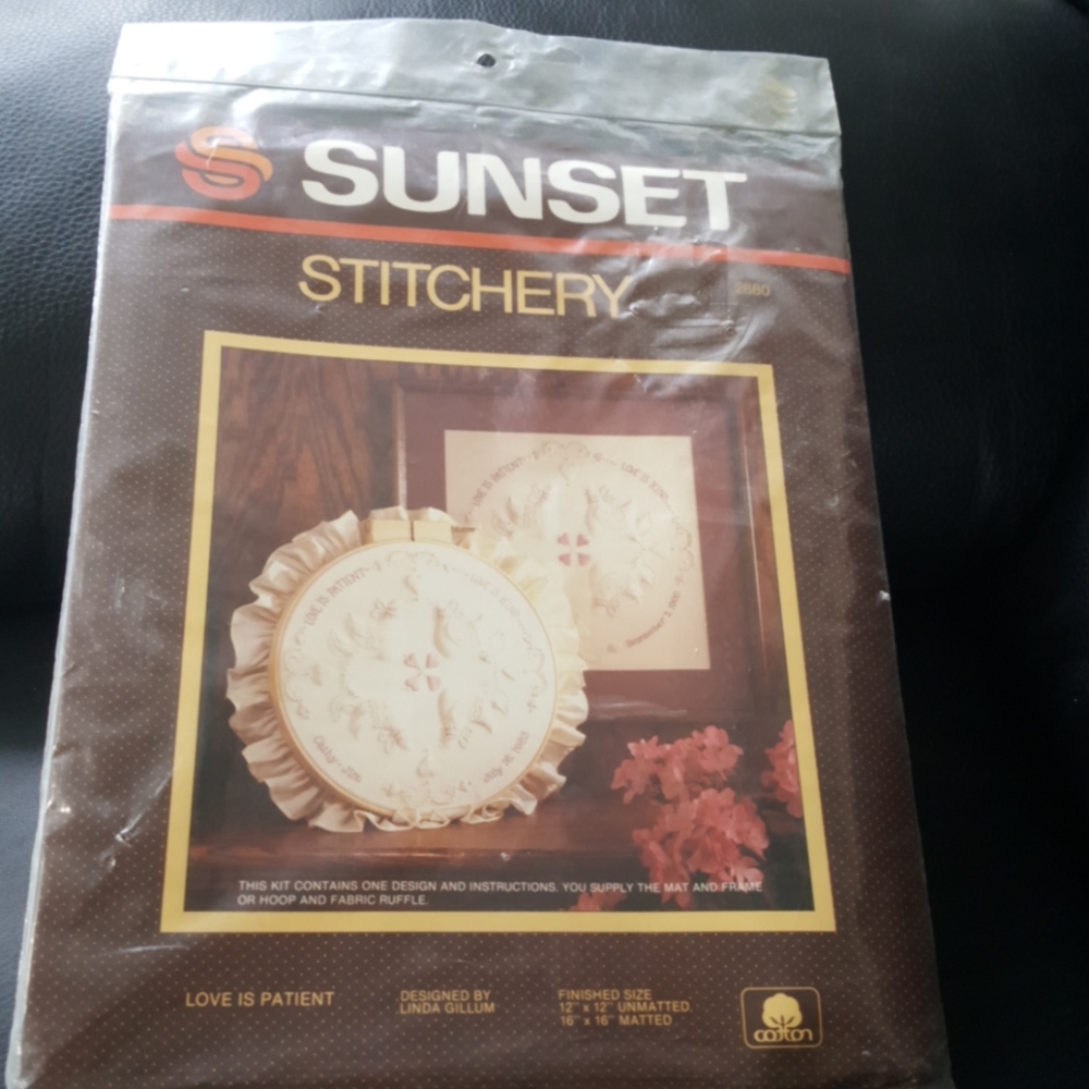 Sunset Stitchery Candlewick Love is Patient #2880